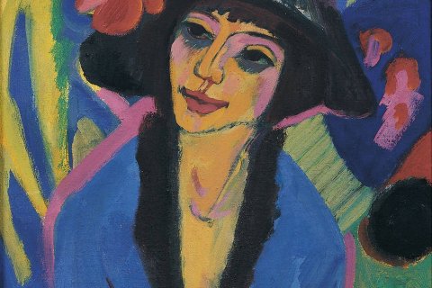 Ernst Ludwig Kirchner, Bildnis Gerda, 1914, Ernst Ludwig Kirchner, Bildnis Gerda, 1914,